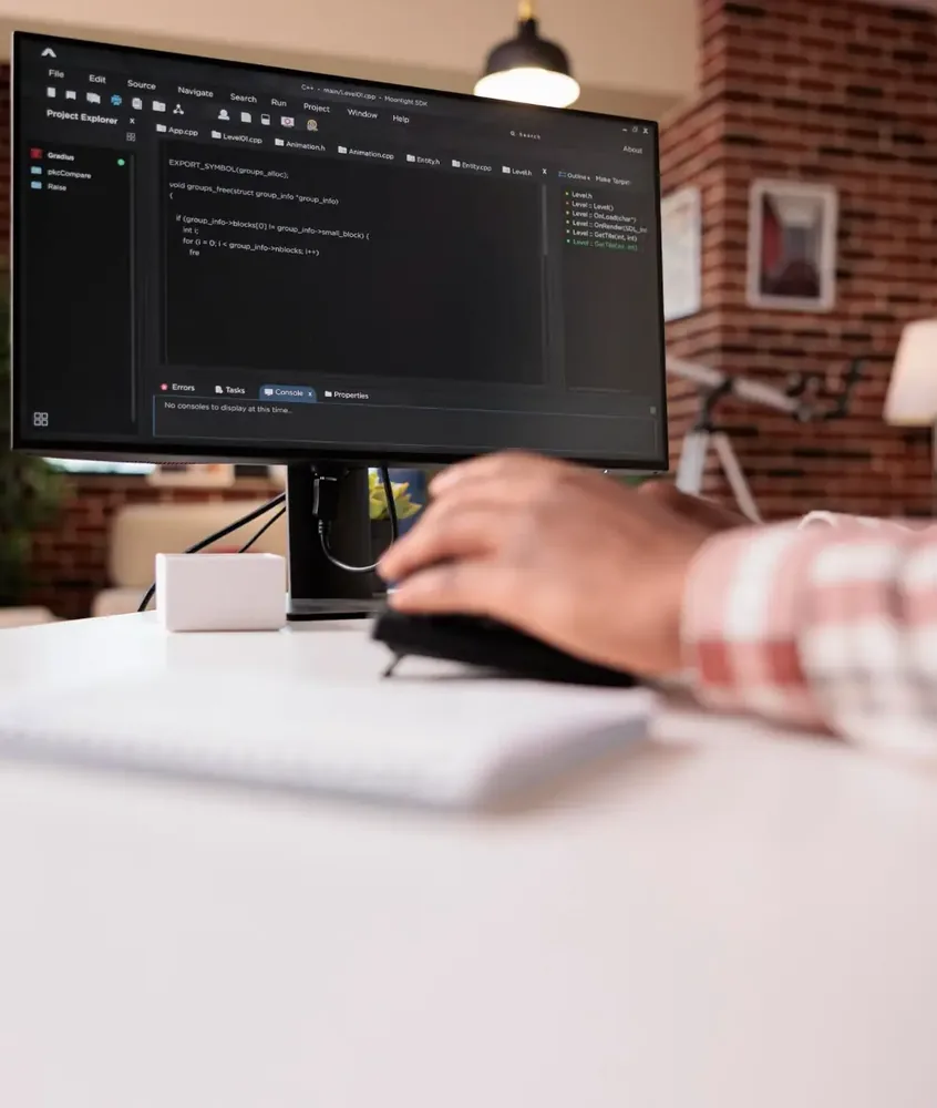 Custom web development process with WordPress code and performance-focused implementation